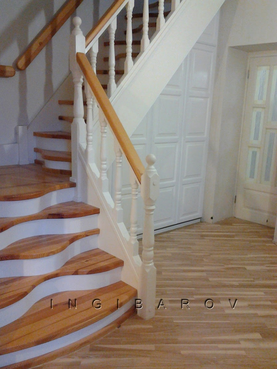 Деревянная лестница на второй этаж фото цена