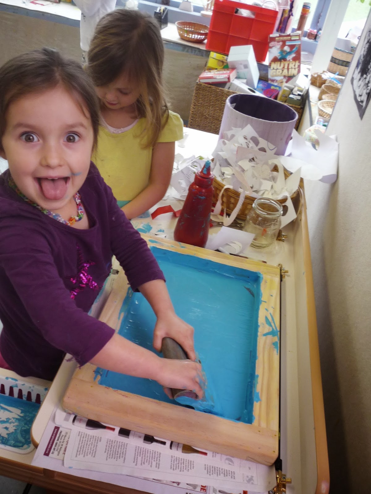 Welcome to Glamorgan Kindergarten Blog : The new Screen Printing table ...