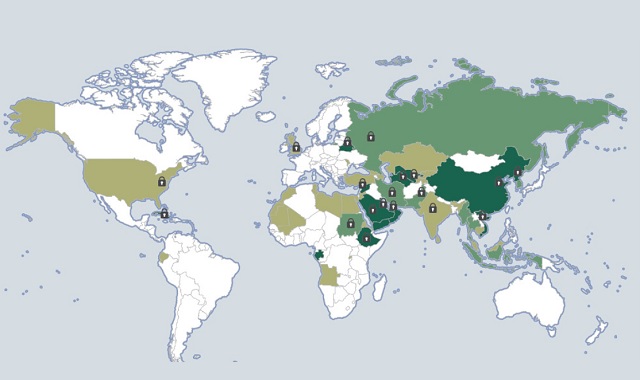Which Countries Are the Worst-Rated for Censorship and Surveillance in the World?