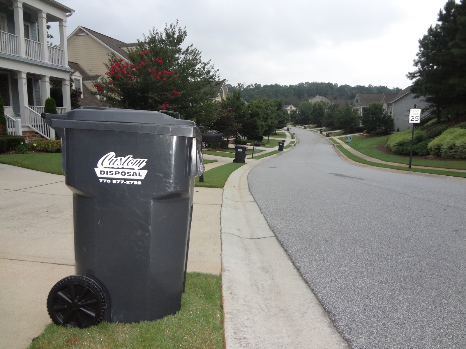 The Chester City Blog Trash Day outside of Chester