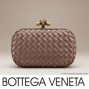 Crown Princess Mary style Bottega Veneta Knot Clutch