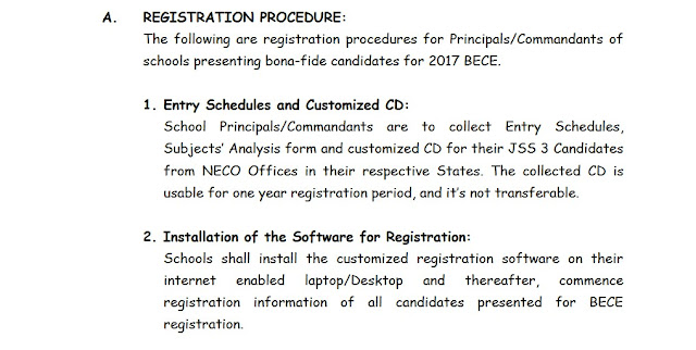 GUIDELINES FOR THE 2017 BASIC EDUCATION CERTIFICATE EXAMINATION (BECE) REGISTRATION, xpino media network, xpino scholars