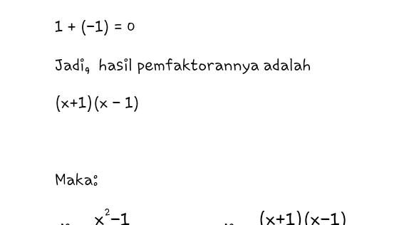 Contoh Soal Limit Fungsi Pemfaktoran