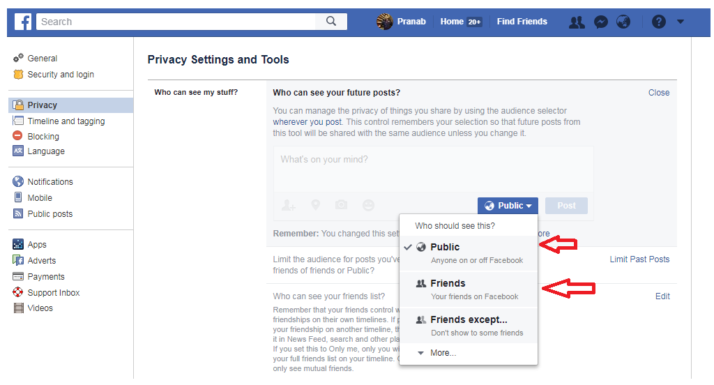 Manage Your Future Post on Facebook