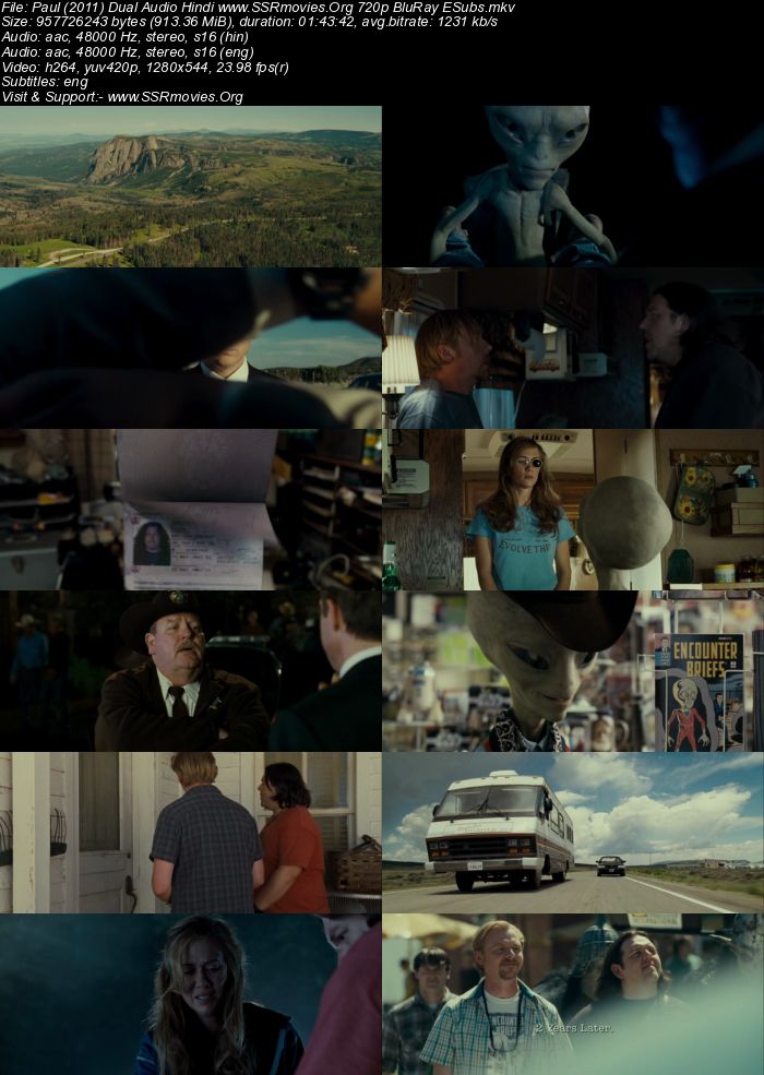 Paul (2011) Dual Audio Hindi 720p BluRay