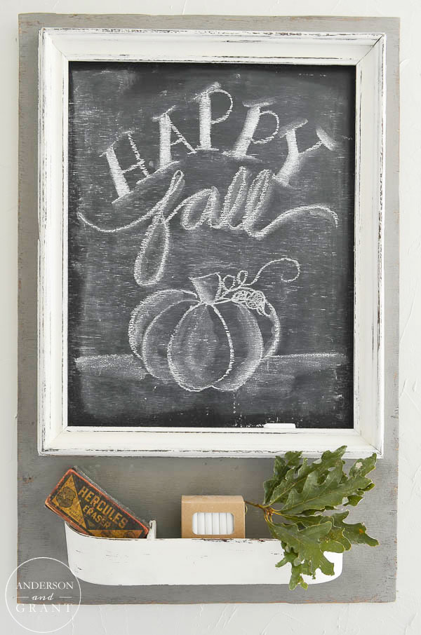 Happy Fall Chalkboard  |  www.andersonandgrant.com