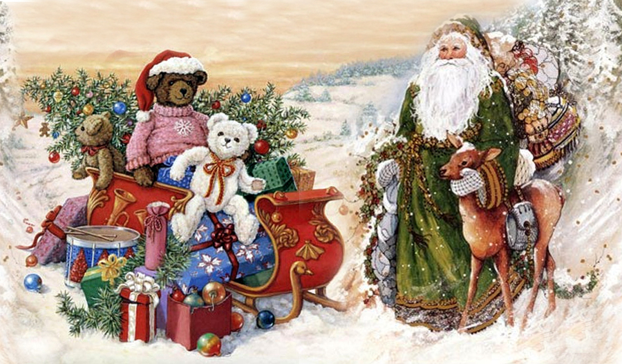 Новогодние картинки для декупажа для печати на принтере в хорошем качестве