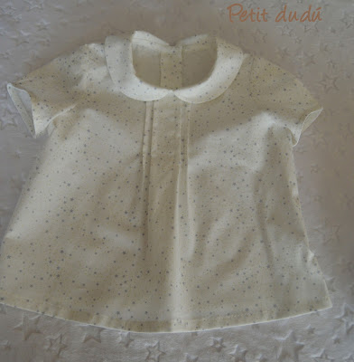 conjunto de Blusa Cubrepañal y capota petitdudu