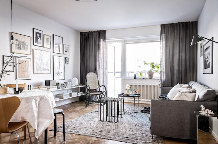 A Cool Grey Cream And White Swedish Space, Living Rooms In Grey And Cream