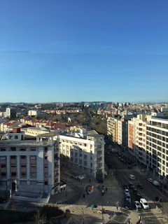 vista de Lisboa pelo alto do El Corte Inglés