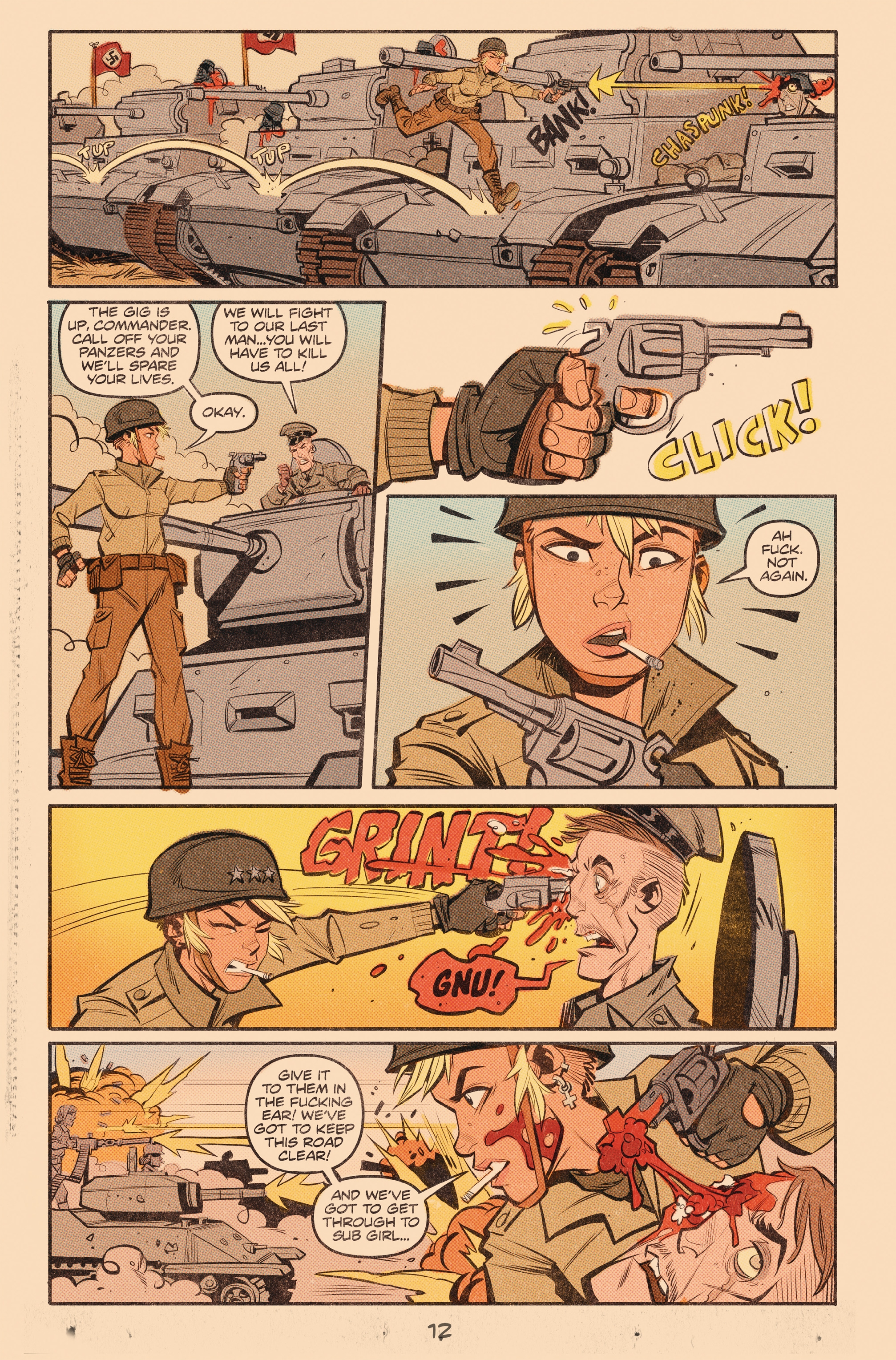 Read online Tank Girl: World War Tank Girl comic -  Issue #3 - 13