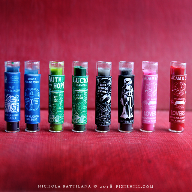 Pixie Hill Miniature Novena 7 Day Spell Candles.