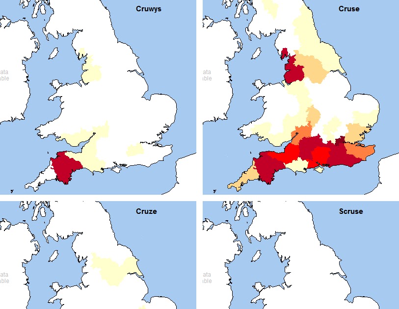 Surname Distribution Map World Cruwys News: Surname Distribution Maps Surname Distribution Map World Cruwys News: Surname Distribution Maps