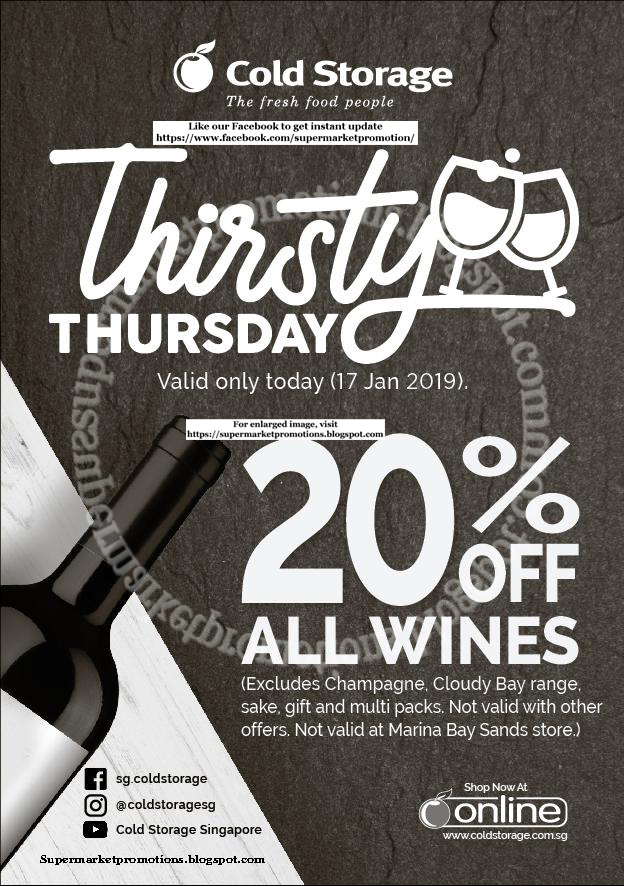 Cold Storage Wine Promotion 17 January 2019 Supermarket Promotions