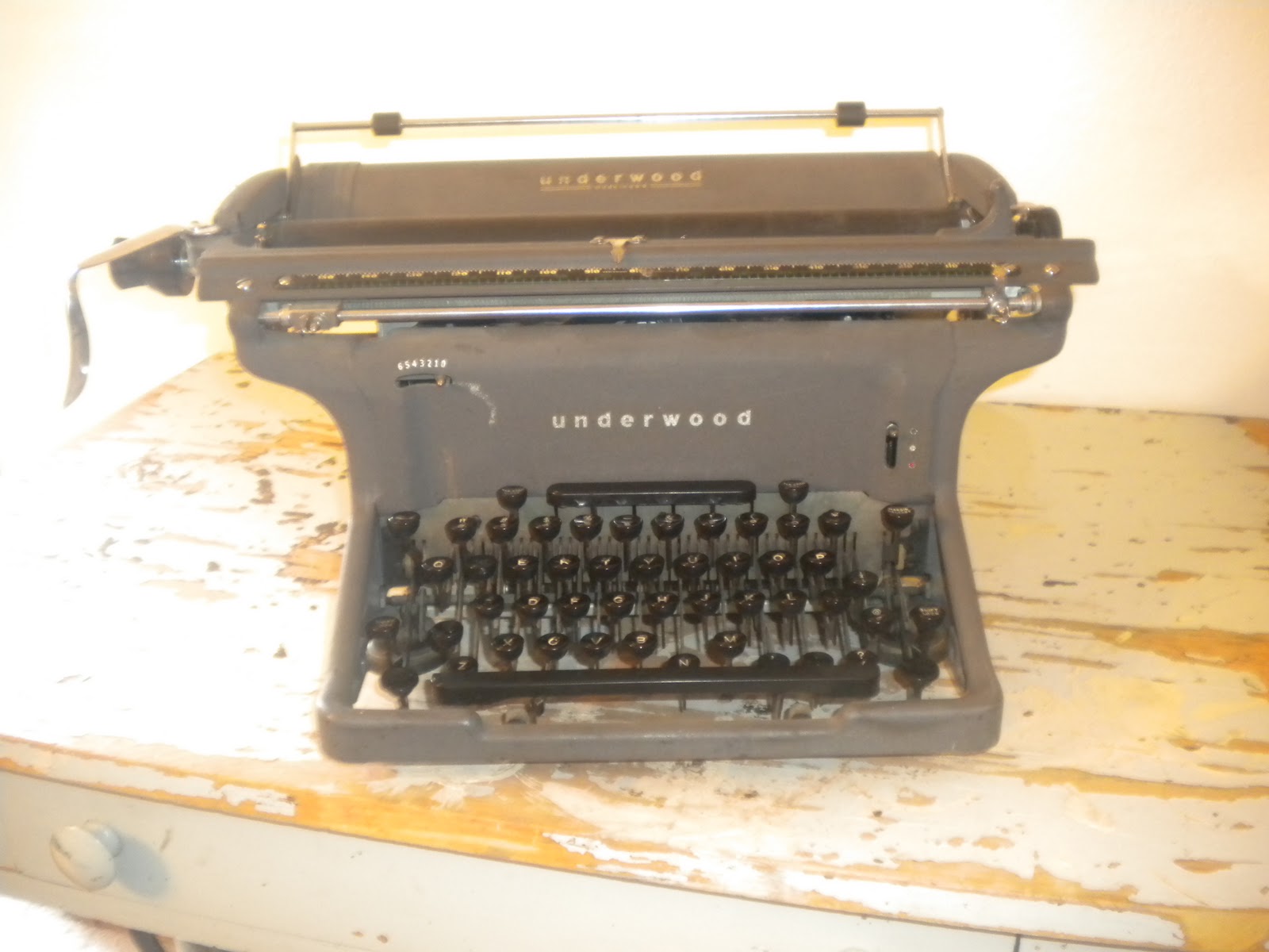 To the Moon and Back vintage underwood typewriter