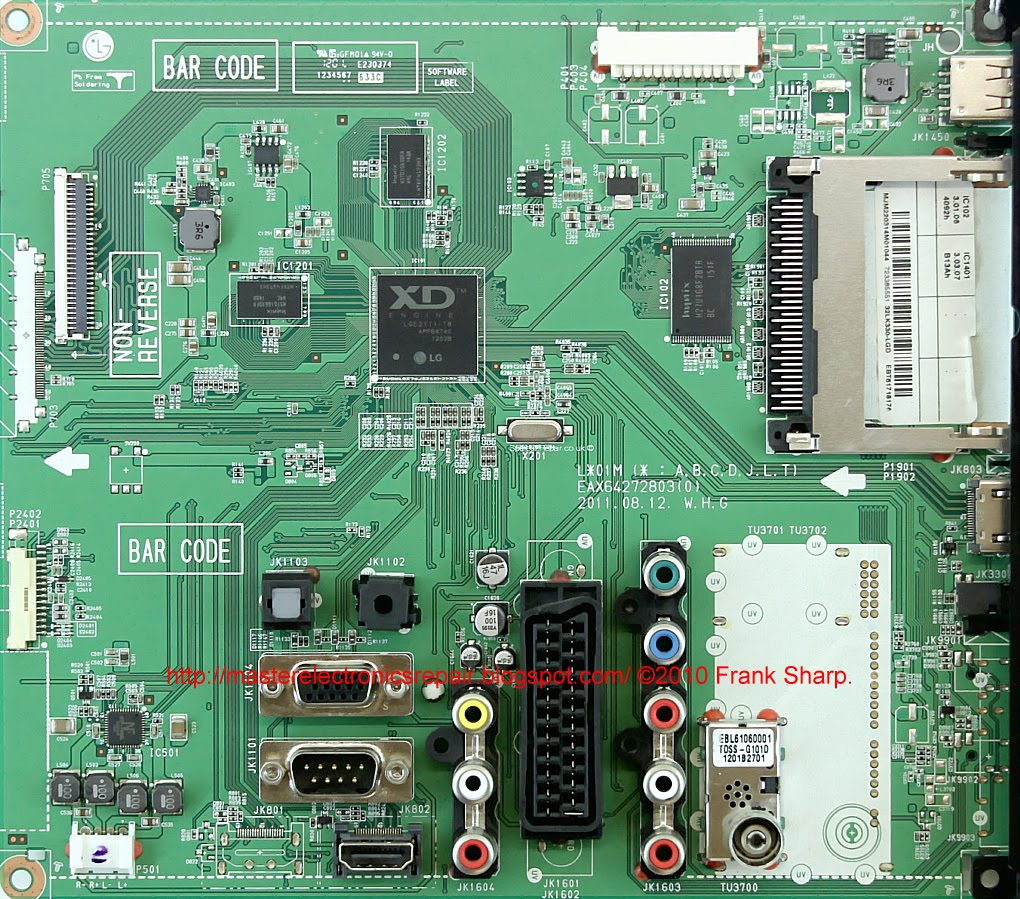 Master Electronics Repair !: REPAIR / SERVICING TV LG 42LK430