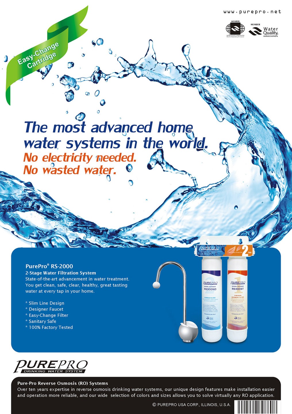 PurePro® RS2000 EasyChange Water Filtration System