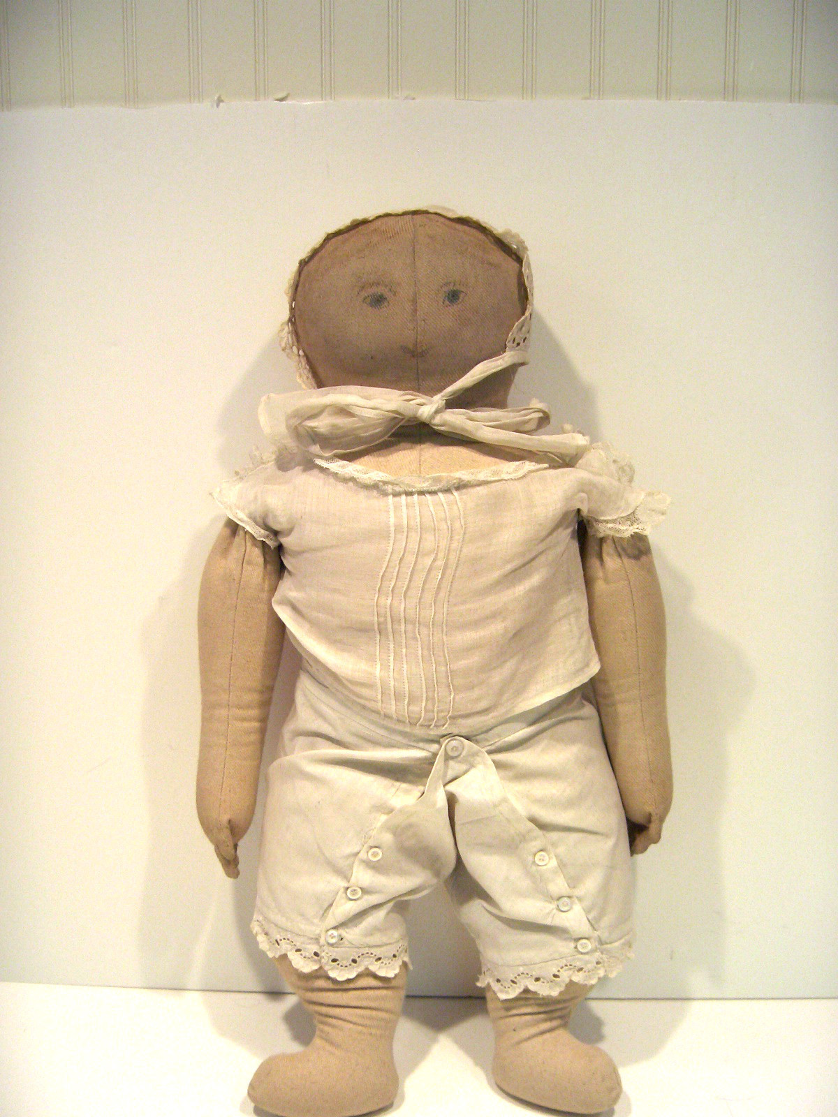 Maida Today Primitive Antique Folk Art Cloth Doll on Ebay