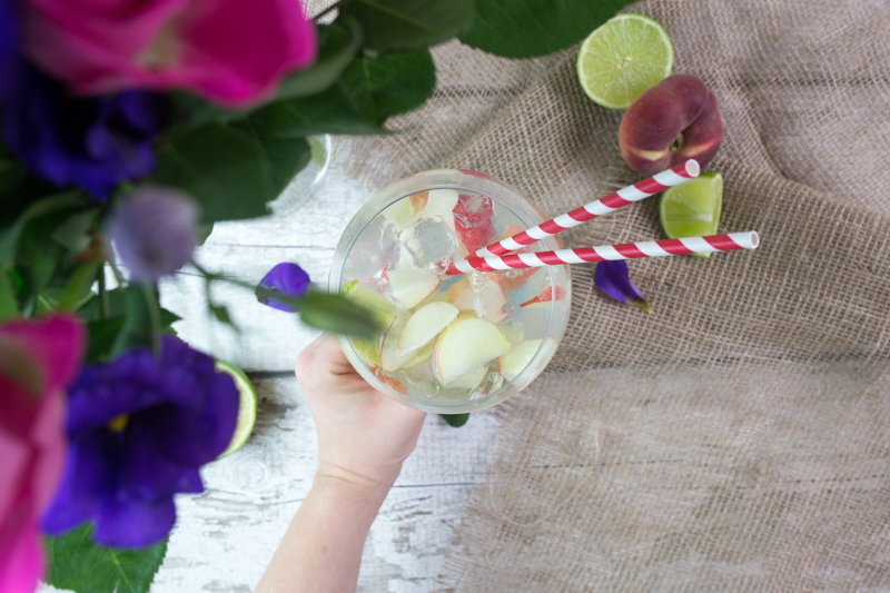Summer Peach Gin and Tonic Recipe Heroine in Heels