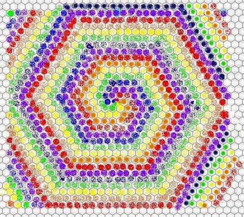 Number Names Worksheets hexagon graph paper : Kathy's Quilting Corner: The Swirly Quilt