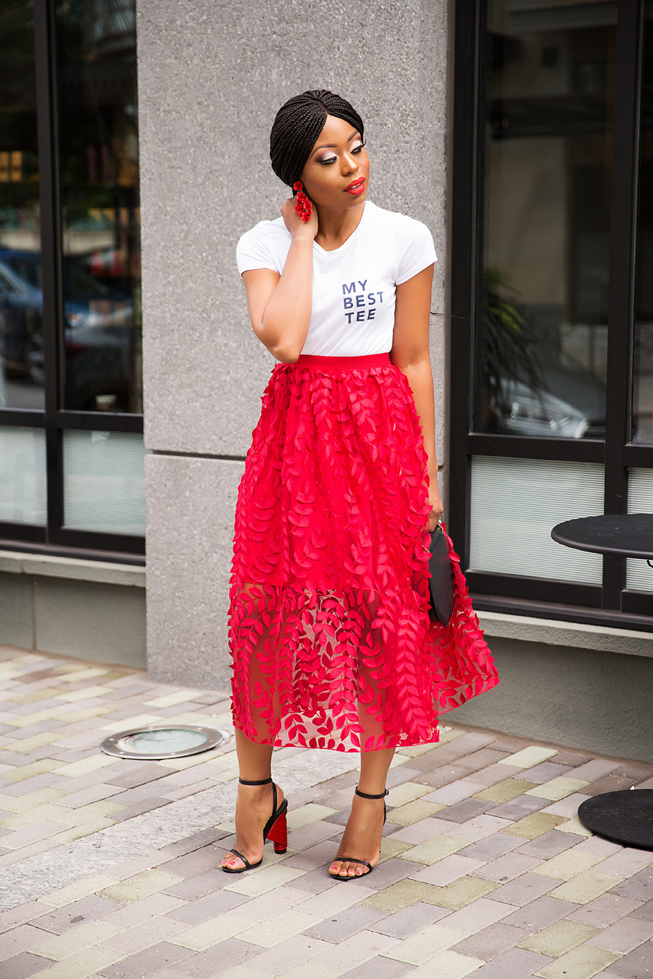 Tulle Skirt With Embroidery | JADORE-FASHION