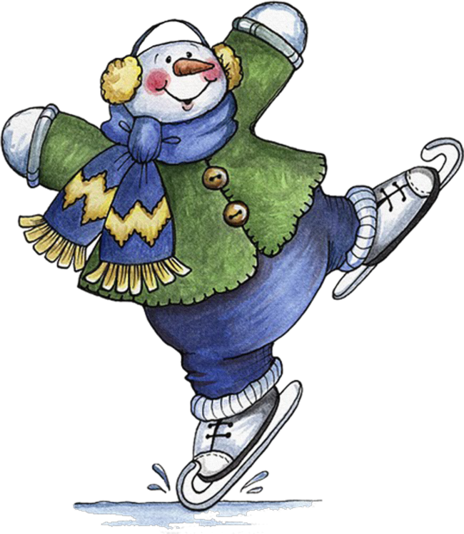 snowmen skating