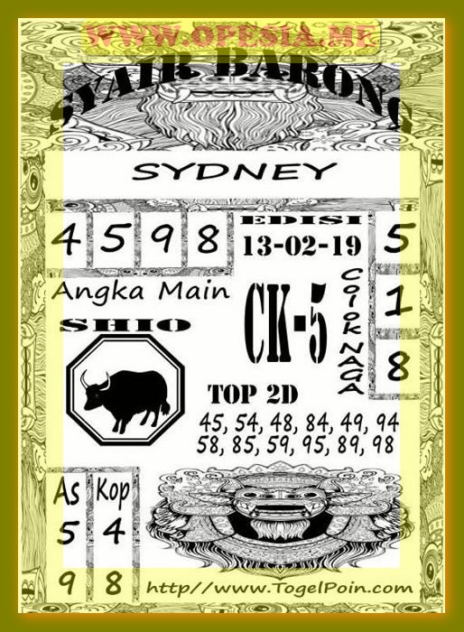 Syair SD Rabu 13 Februari 2019 GOsyair SEDIA KODE SYAIR SGP ADA KODE