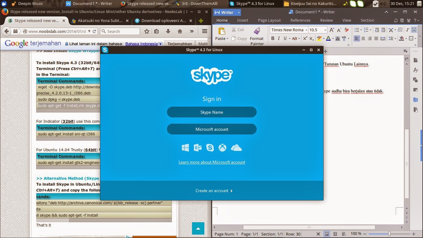 Install Skype di Ubuntu/ Linux Mint/Turunan Ubuntu Lainnya Install Skype di Ubuntu/ Linux Mint/Turunan Ubuntu Lainnya