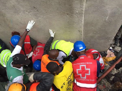 7 dead, 121 rescued after a residential building collapsed in Nairobi due to heavy rain (photos)