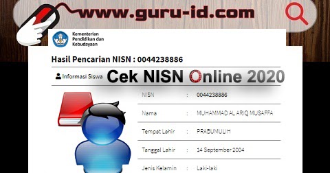 Cara Cek Nisn Online 2020 Untuk Mengetahui Aktif Atau Tidak Di Sekolah Info Pendidikan Terbaru