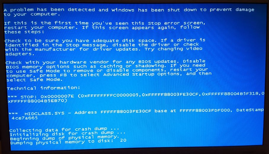 0x0000007e windows 10
