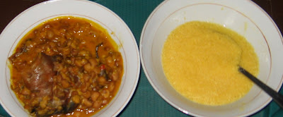 How To Cook Beans With Fish Head, Eat With Sweet Garri