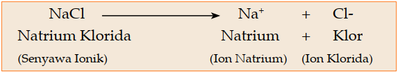 Ion (Contoh Ion, Kation, Anion, Senyawa Ionik, dan Kisi Kristal Ion)