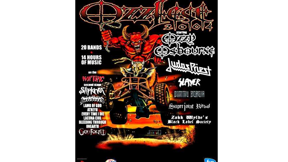 Ozzfest lineups by year