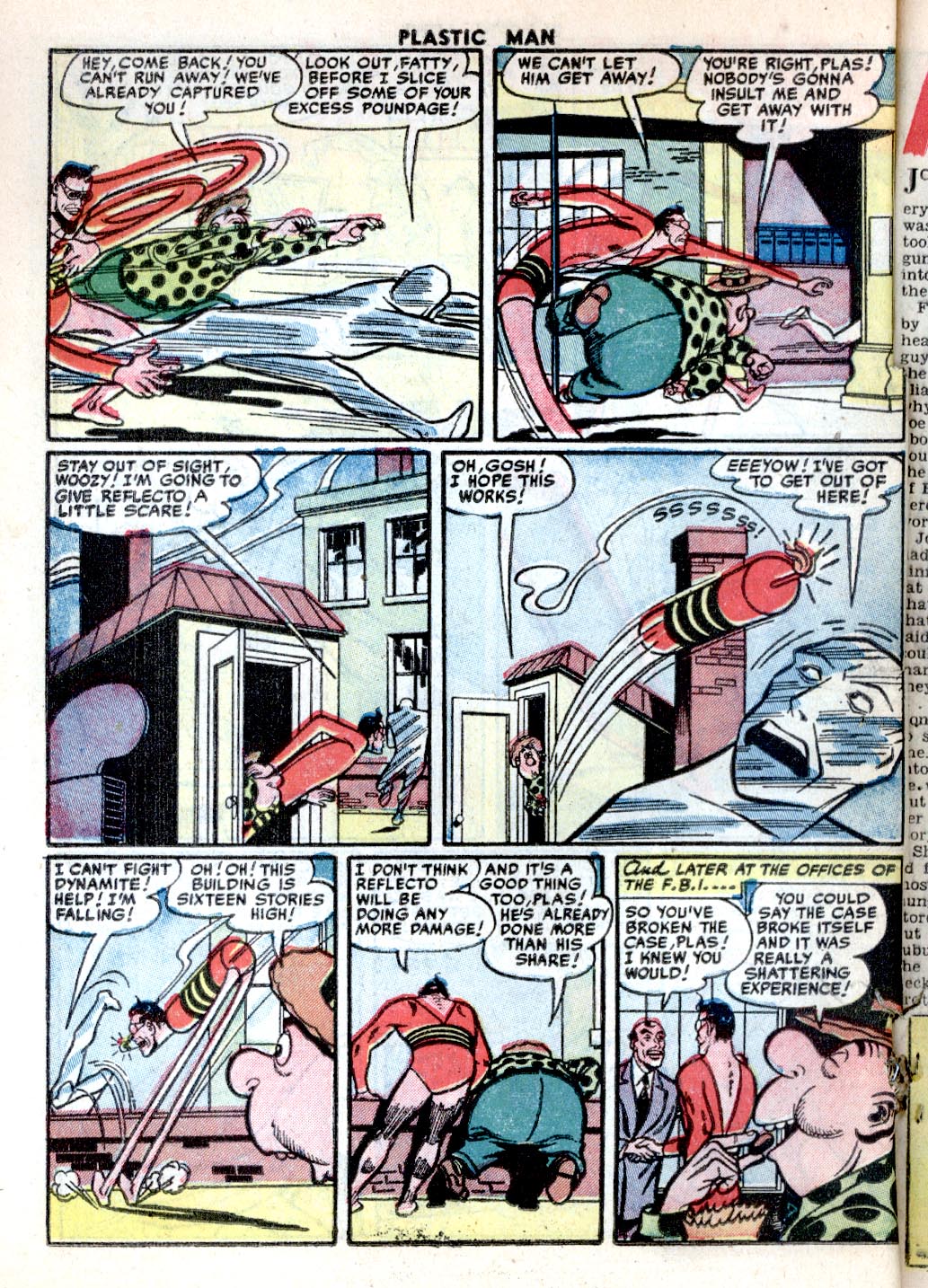 Read online Plastic Man (1943) comic -  Issue #31 - 6