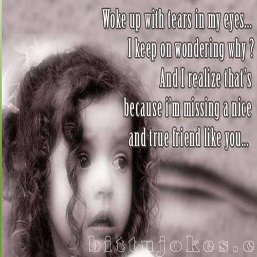 Woke up with tears in my eyes