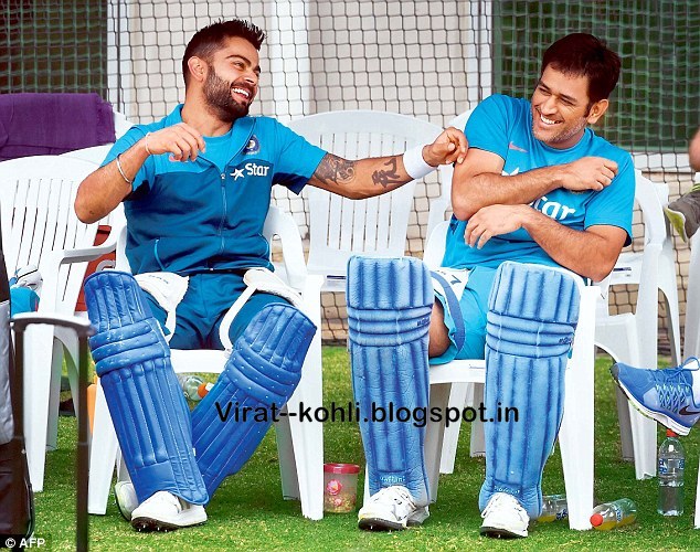 Virat( Indian Test Caption ) Enjoying Practice With Dhoni