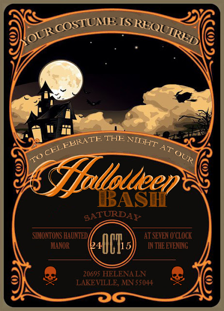 I Do On A Dime Free Halloween Invitation Template Instruction Video