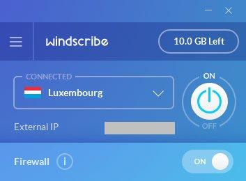 Бесплатный VPN Windscribe 