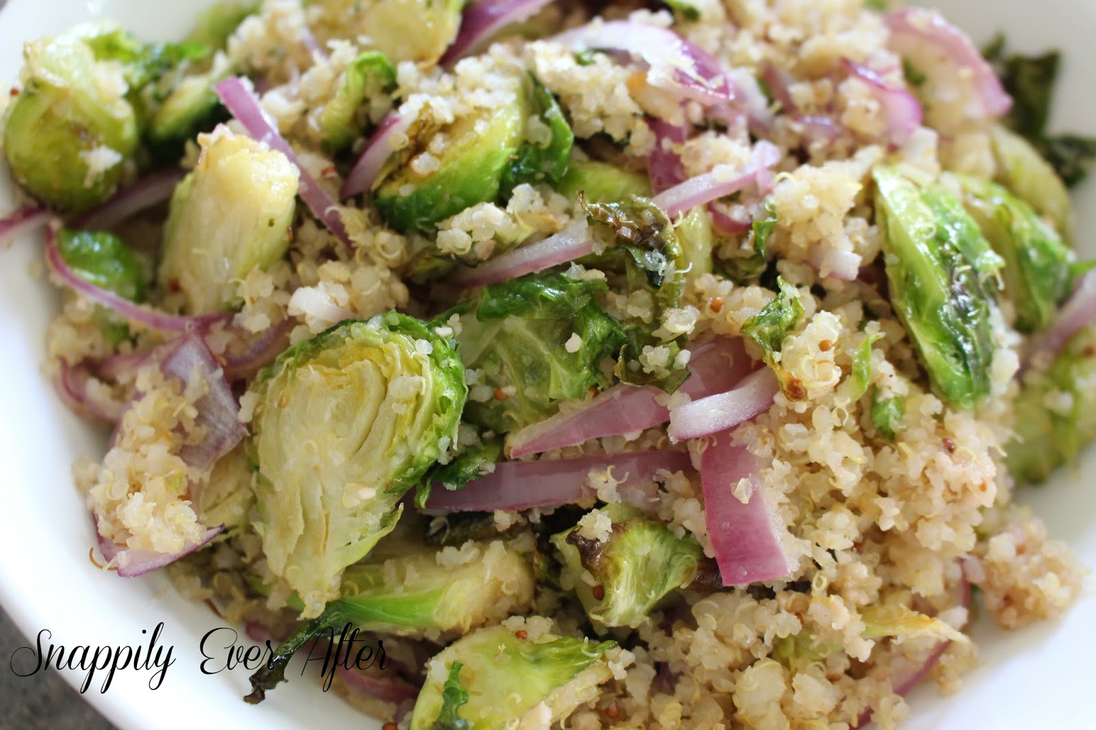 Snappily Ever After: Roasted Brussels Sprouts and Quinoa