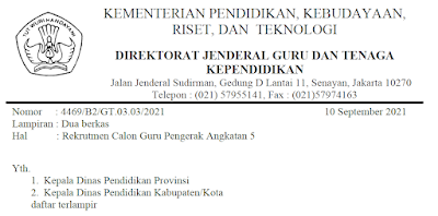 Info Pendaftaran Pendidikan Guru Penggerak (PGP) angkatan 5. prov. Sulawesi Barat - Kab. Mamuju Tengah