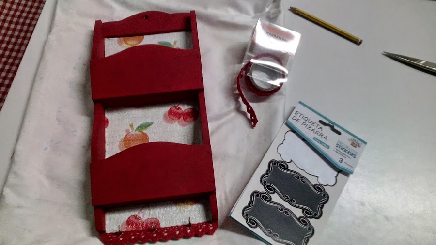 portacartas con pintura a la tiza