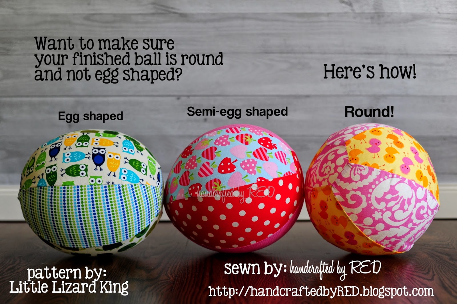 handcrafted by RED sewing and other crafty adventures "Have a Ball