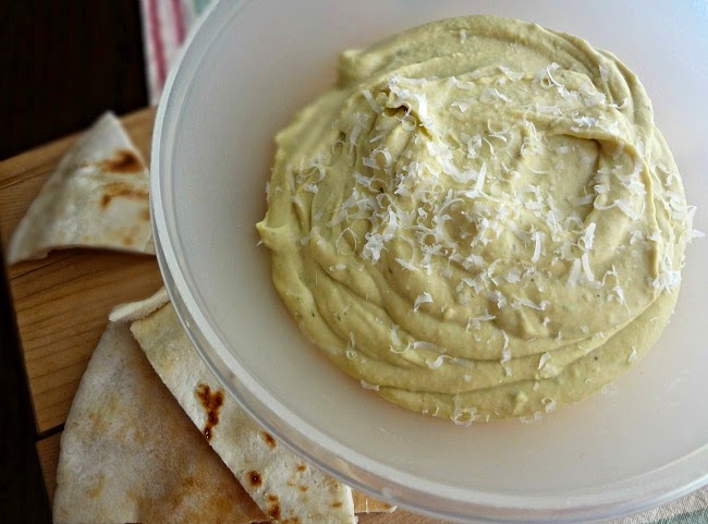 Scallion Parmesan Hummus
