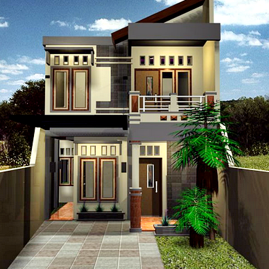Properti Design Rumah 2 Lantai Minimalis Keren