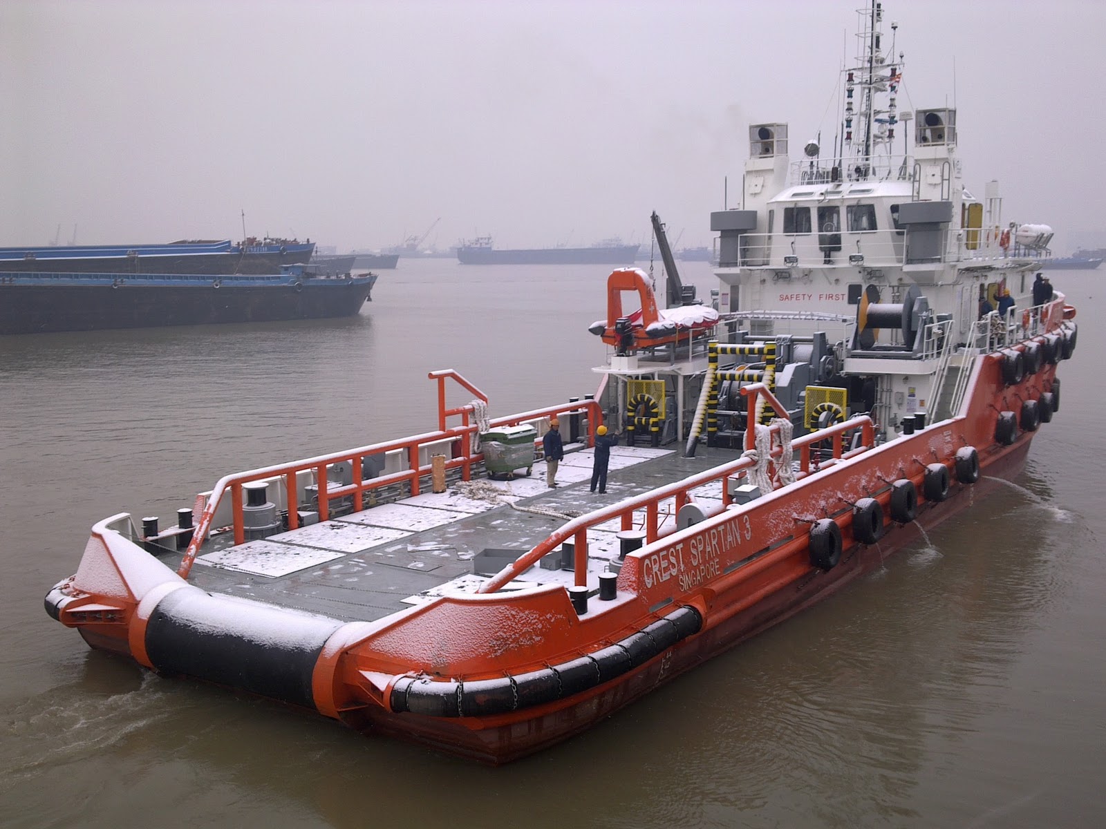 ANCHOR HANDLING Tug Supply Vessel Kapal Pelaut Surveyor
