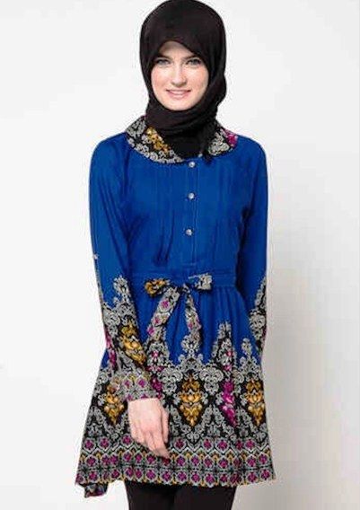  25 model  baju  batik  atasan  untuk  wanita muslimah modern 