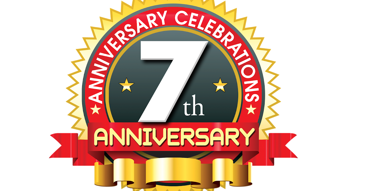 7th anniversary vector ping logo free online | naveengfx