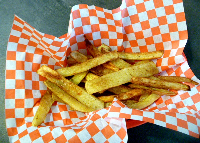 Outrageous Oven Fries will leave them begging for more!  Perfect as a side dish to any cookout!  Slice of Southern