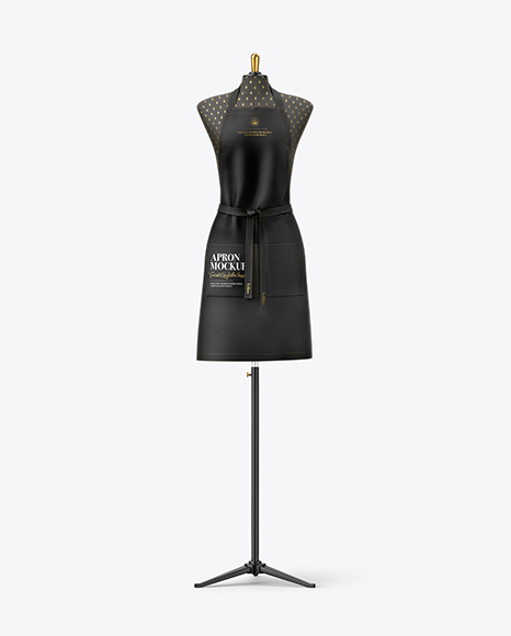 Download Free Mannequin Bust W Apron Mockup PSD Mockup Template